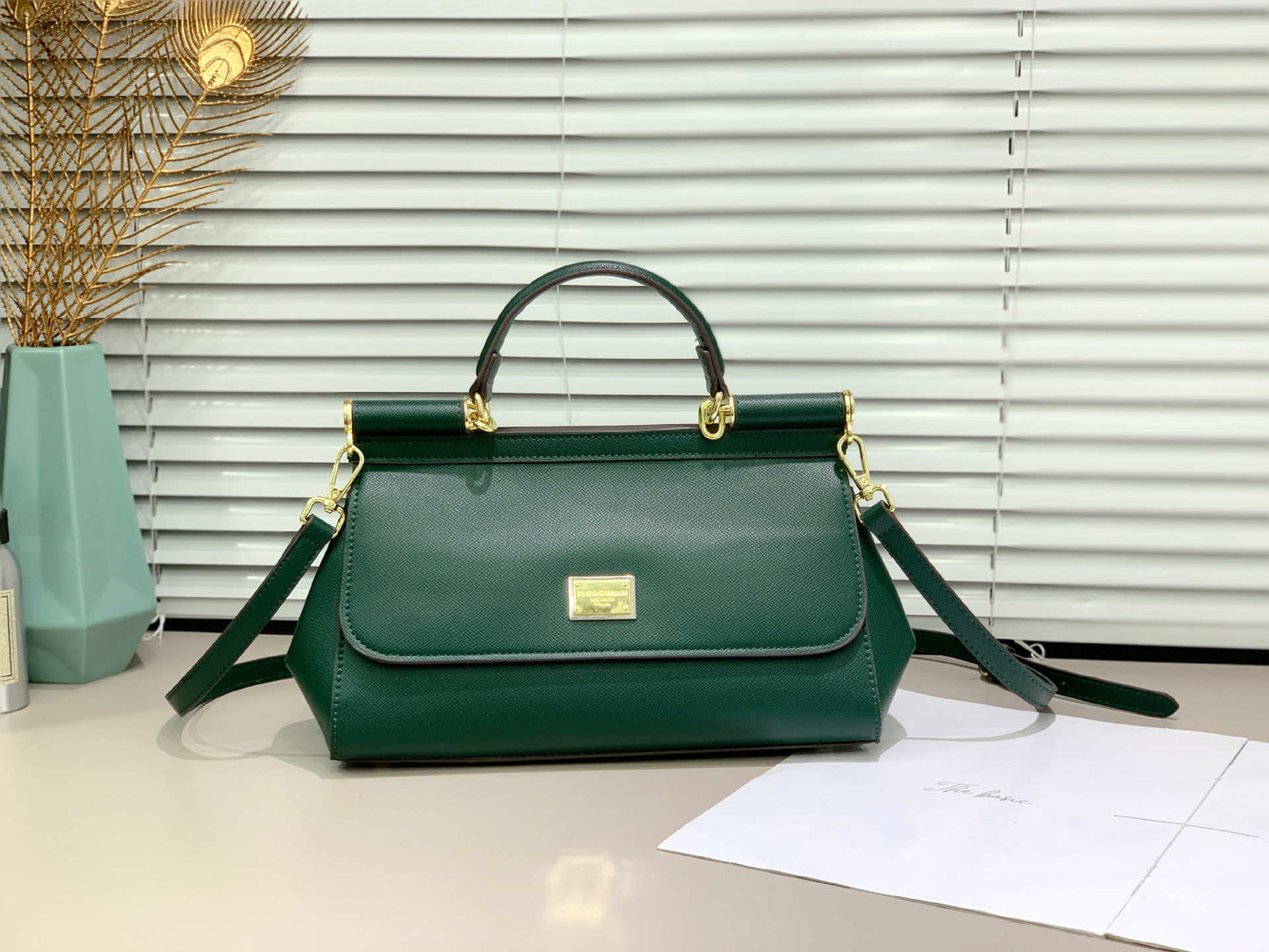 Large Baguette Sicilian Cowhide Flap Cow Handbags