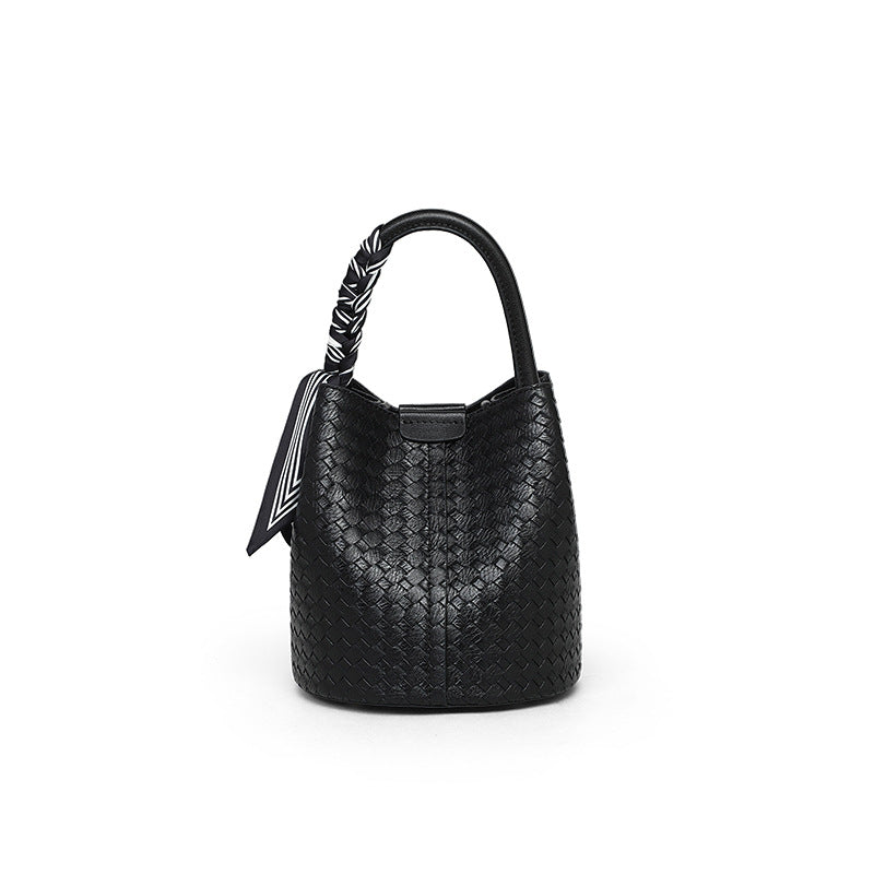 Women's Genuine Leather High Sense Woven Crossbody Bags