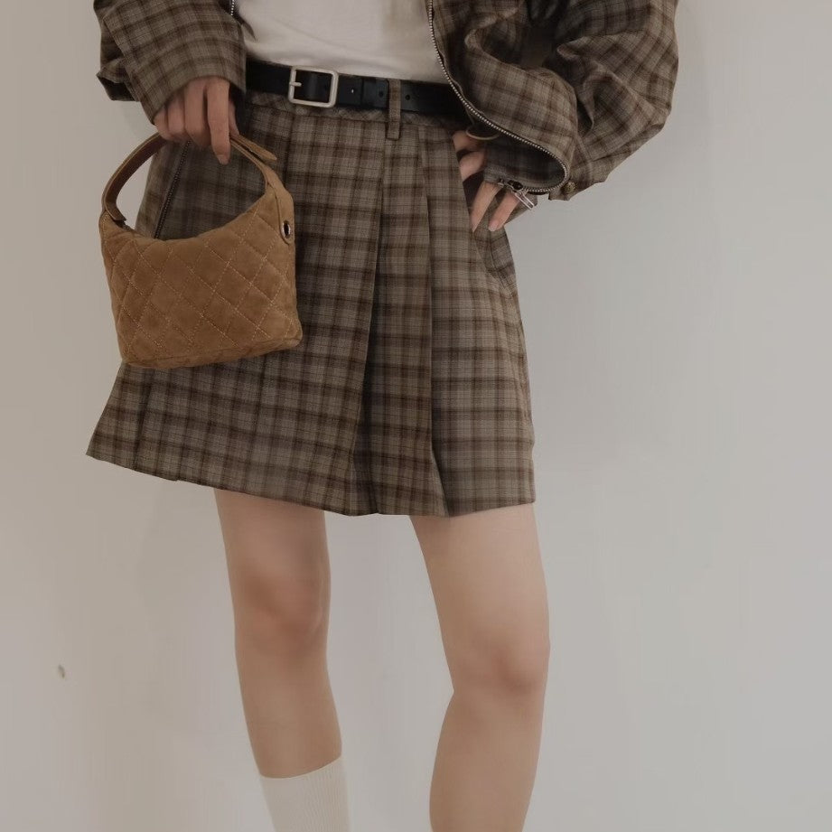 Women's Classic Style Diamond Chain Lunch Box Shoulder Bags