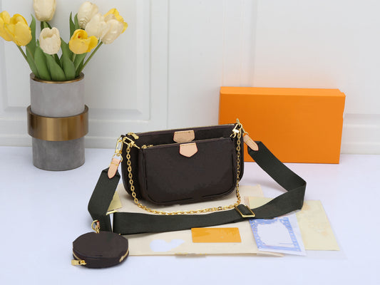 Fashion Trendy Three-piece Set Mahjong Unisex Shoulder Bags