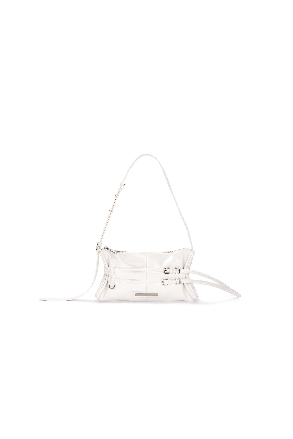 Women's Korean Style Solid Color Metal Letters Handbags