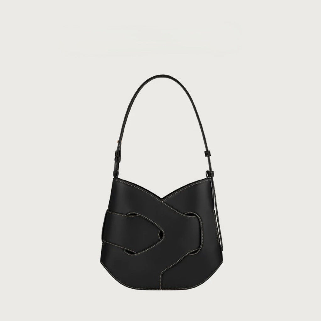 Women's French Niche Woven Twist Fashion Shoulder Bags