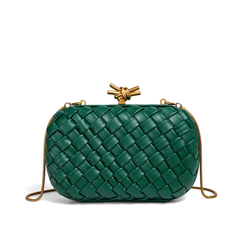 Hand-woven Chain Clutch Fashion For Dinner Commuter Shoulder Bags