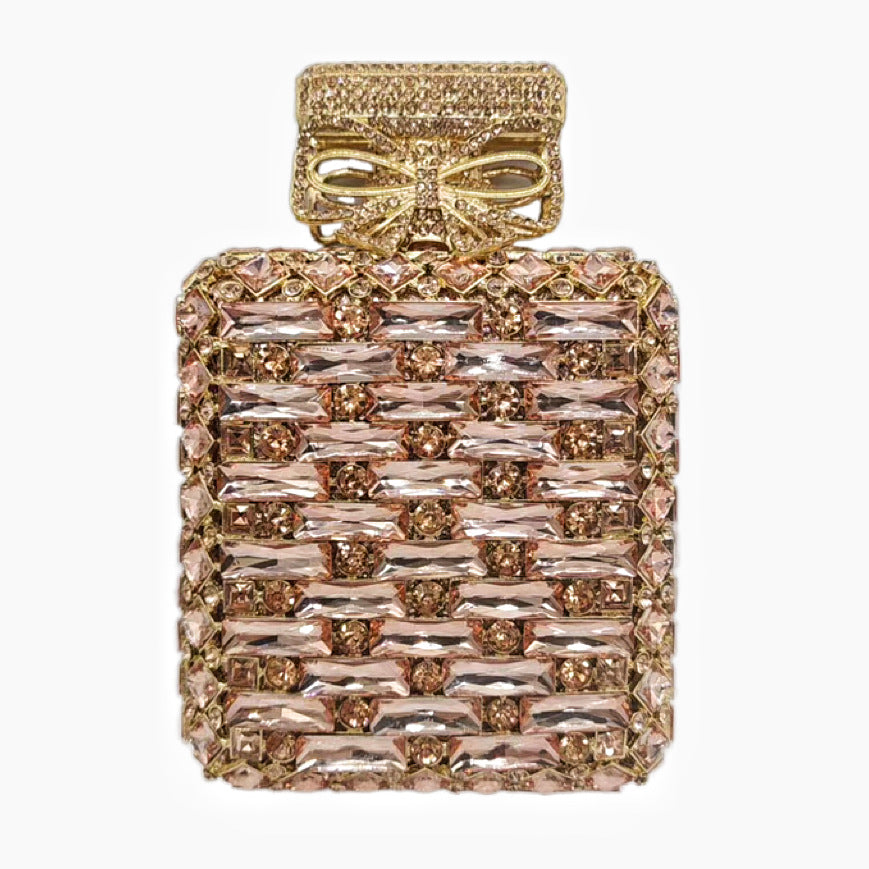 Perfume Bottle Diamond Clutch Banquet Crystal Evening Bags