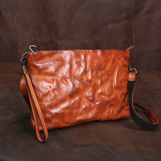 Women's & Men's & Pleated Clutch Large Capacity Genuine Men's Handbags