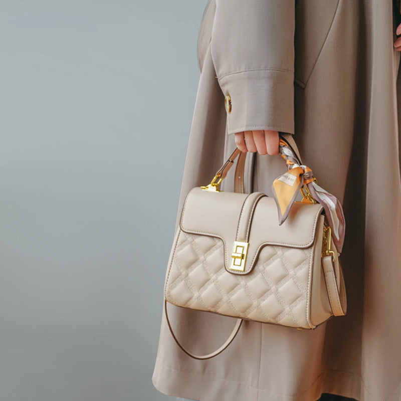 Women's Leather Simple Classy Mom High-grade Crossbody Bags