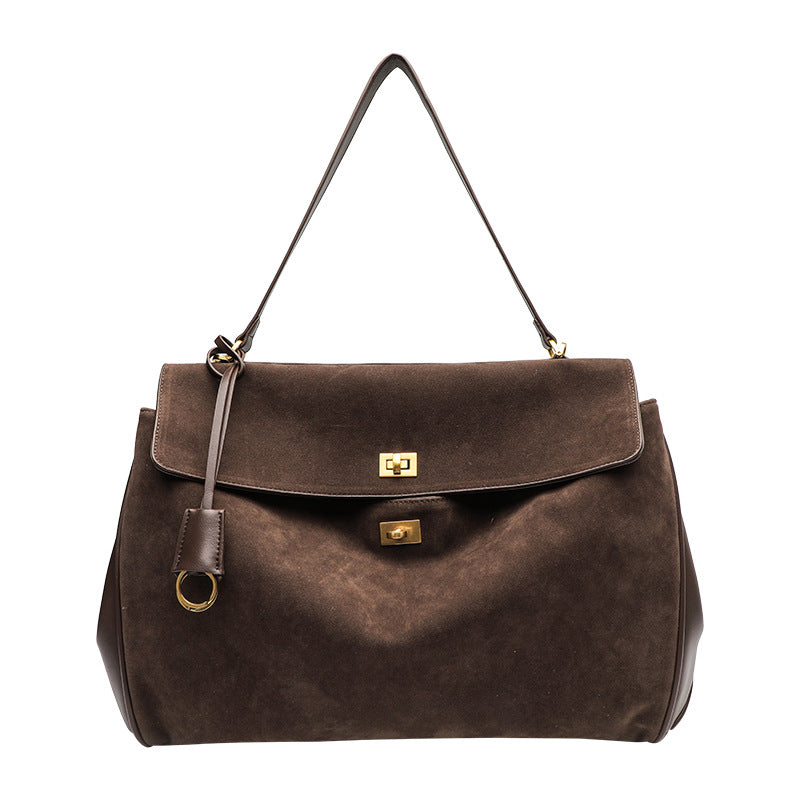 Women's Leather High-grade Retro Large Capacity Commuter Bags