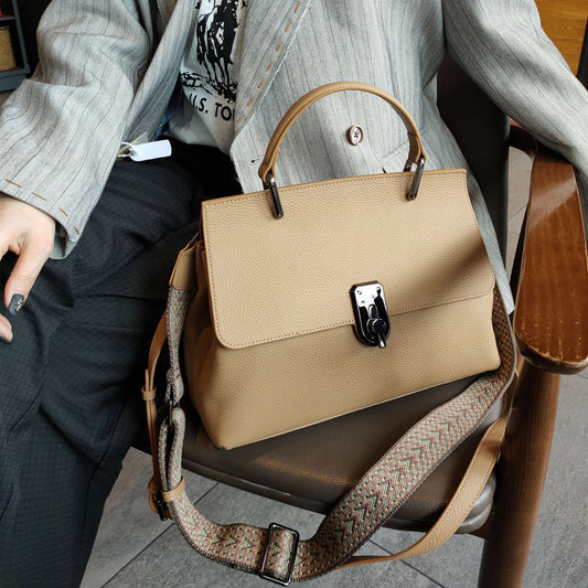 High Sense First Layer Cowhide Tide Retro Bags