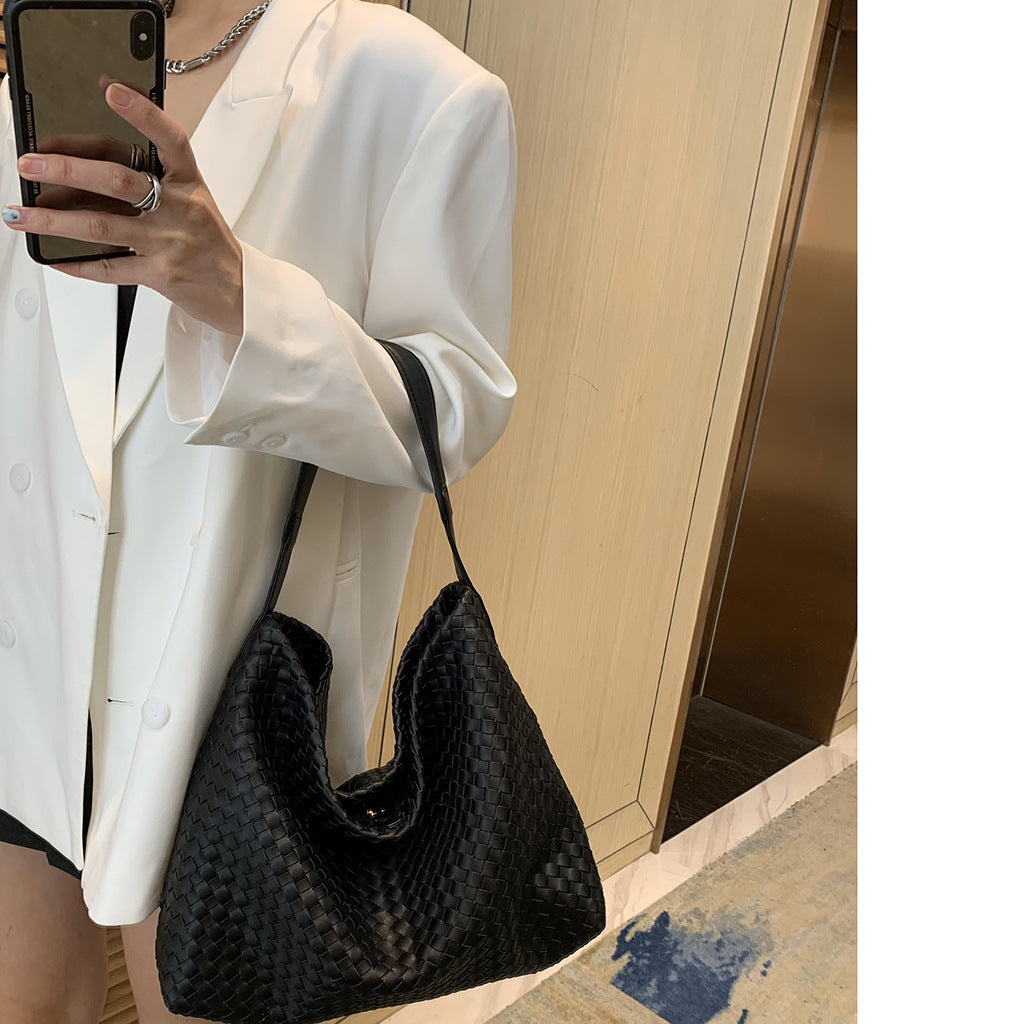 Durable High Sense Knitted Female Home Shoulder Bags