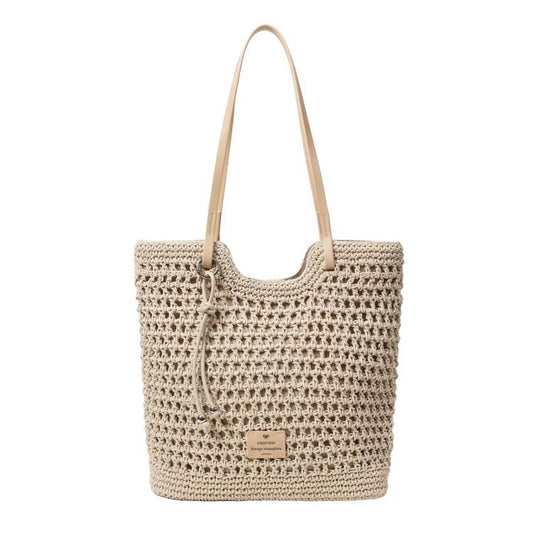 Women's Amber Rope Senior Hand-woven Summer Seaside Shoulder Bags
