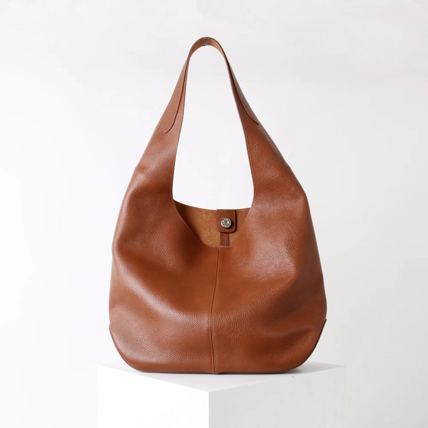 Layer Cowhide Large Capacity Versatile Underarm Handbags