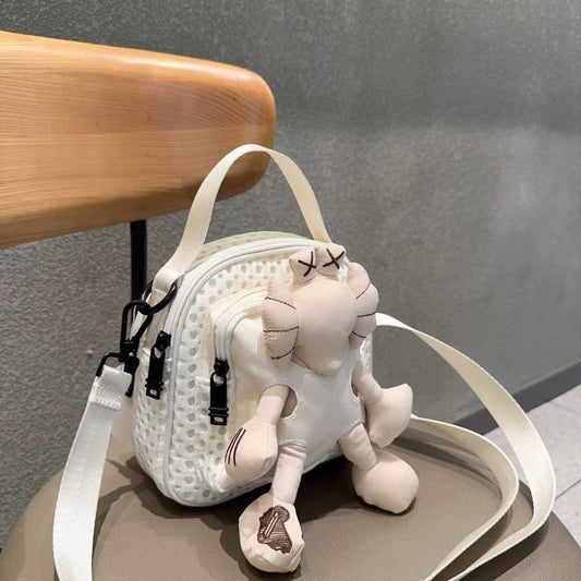 Fashion Pouch Mesh Cute Doll Hand Crossbody Bags