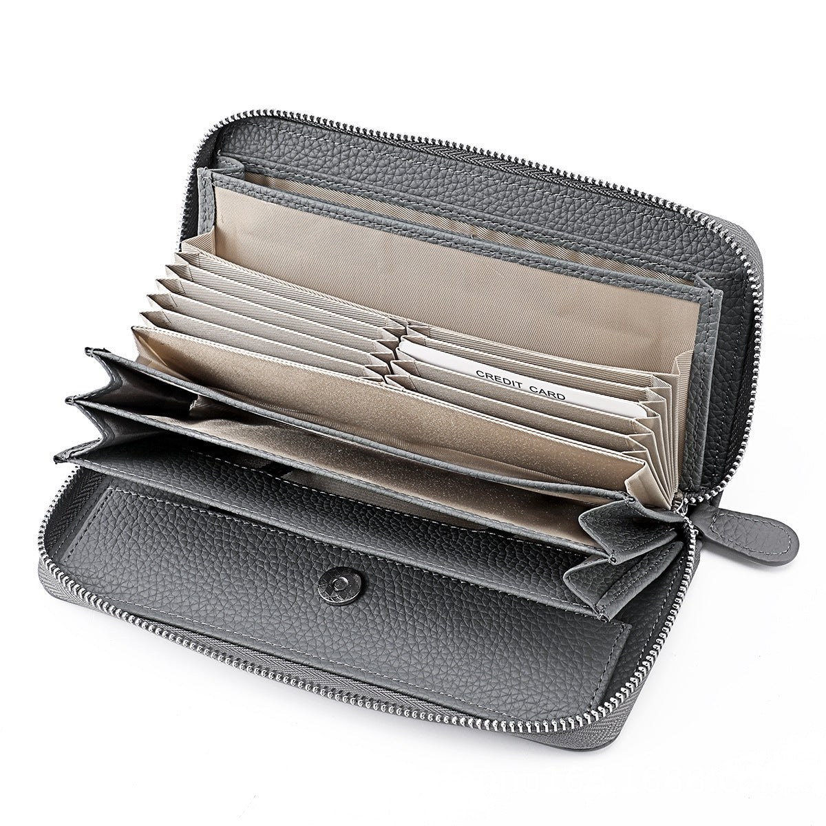 Women's & Men's & Leather High-grade Long Multiple Slots Ladies Wallets