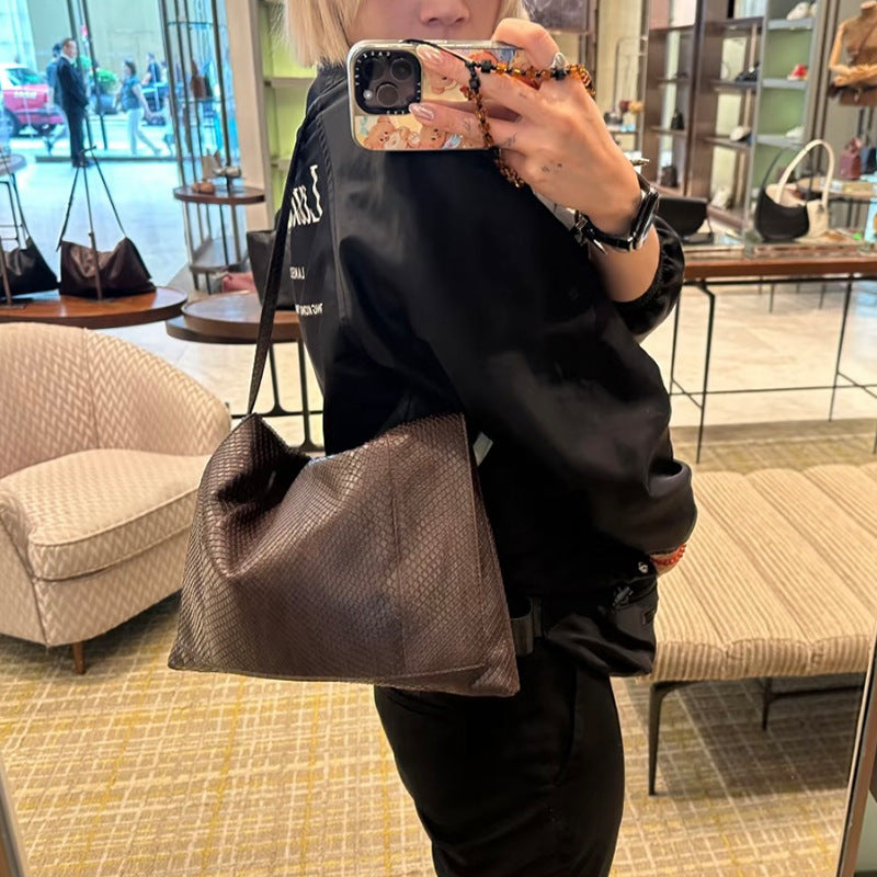 Senior Simple Envelope Sheepskin Flip Stitching Bags