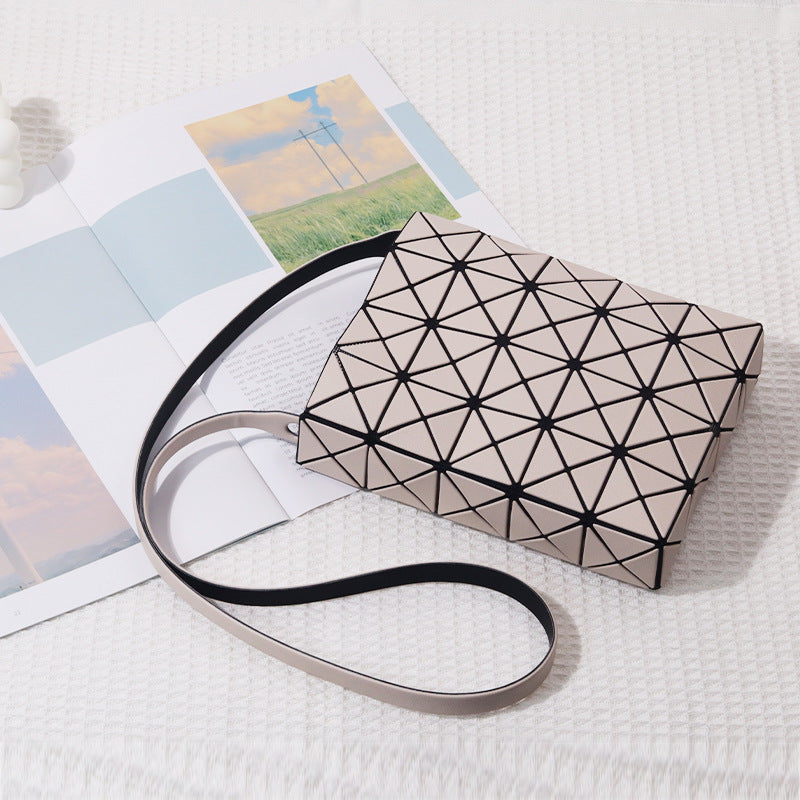 Box Geometric Diamond Pattern Portable Fashion Crossbody Bags