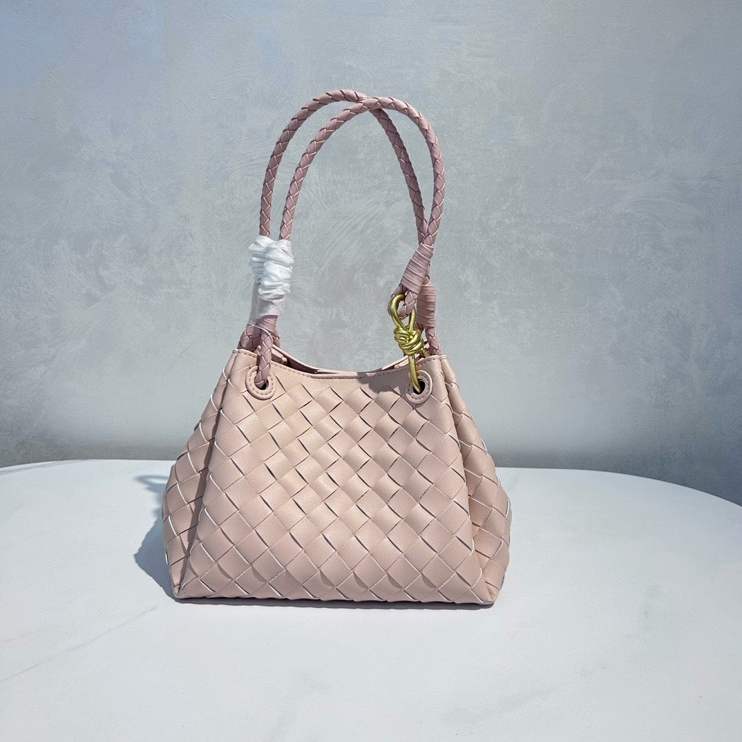 Women's Leather Weave Parachute High-grade Commuter Bags