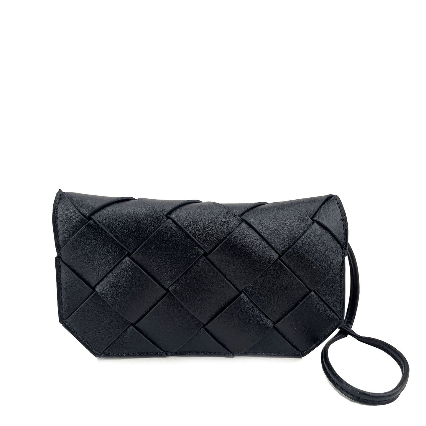 Women's Authentic Leather Weave Flip Woven Bags