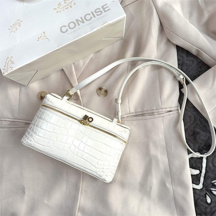 Popular Crocodile Pattern Portable Lunch Box Crossbody Bags