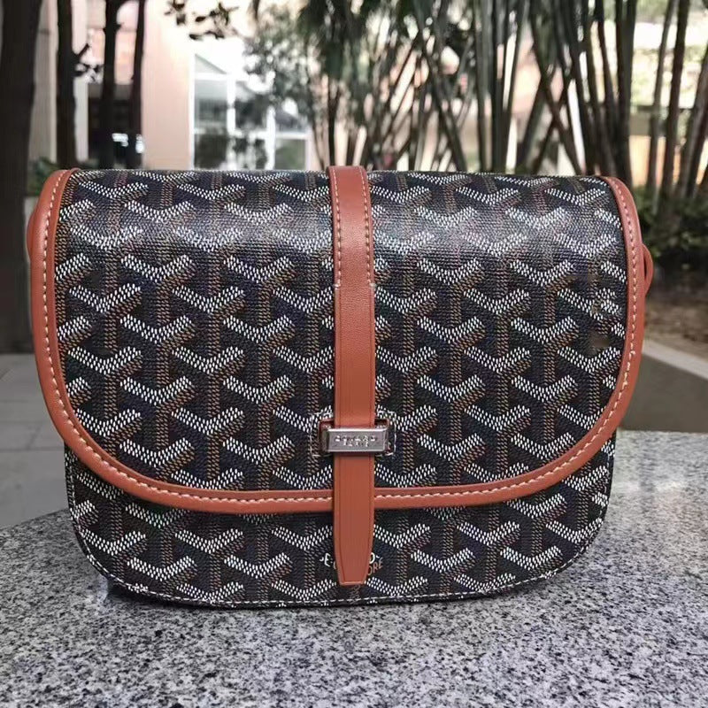 Women's Dog Teeth Fashion Saddle Large Capacity Crossbody Bags