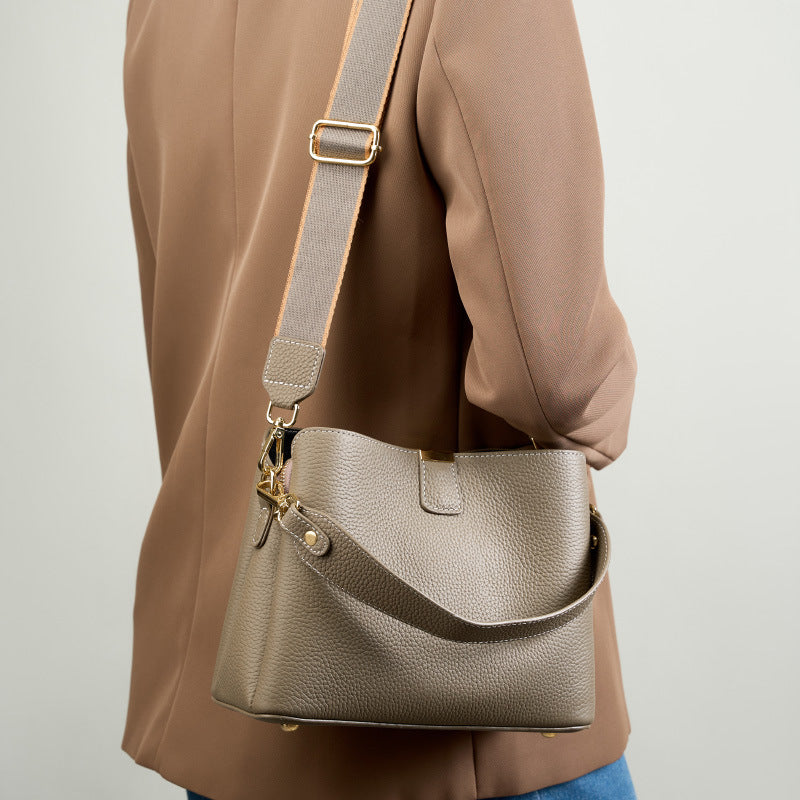 First Layer Cowhide Trendy Simple Genuine Bags