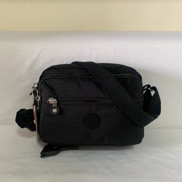 Women's Spring Monkey Urban Simple Nylon Compartment Crossbody Bags