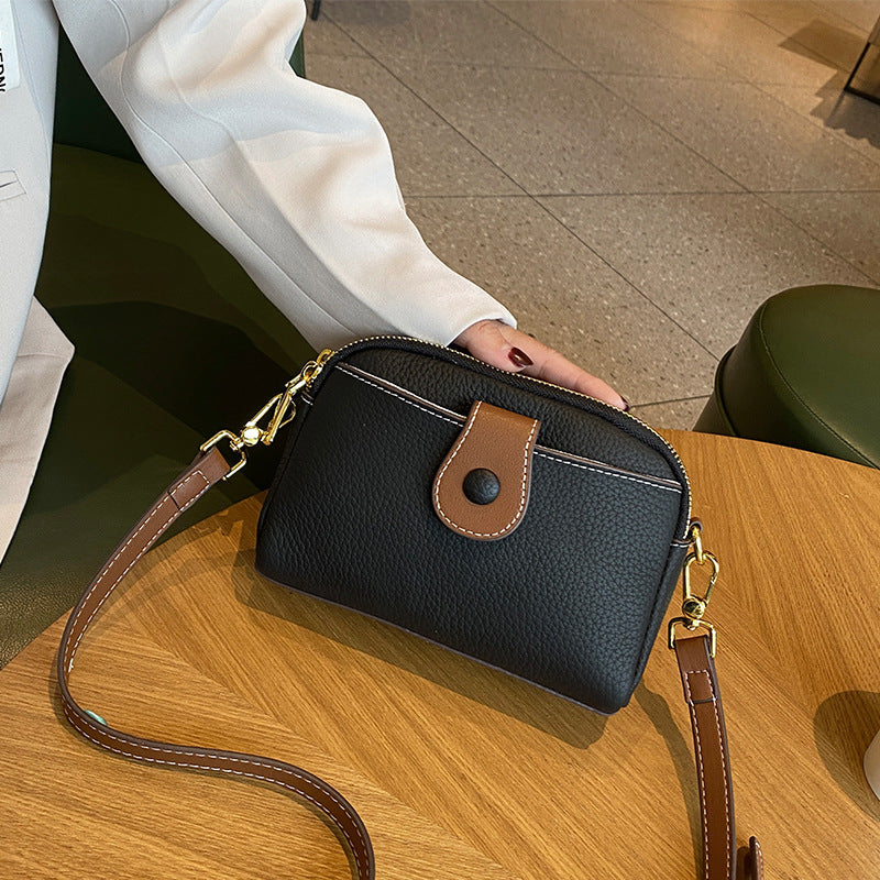 Women's Layer Cowhide Genuine Leather Fashion Mobile Bags