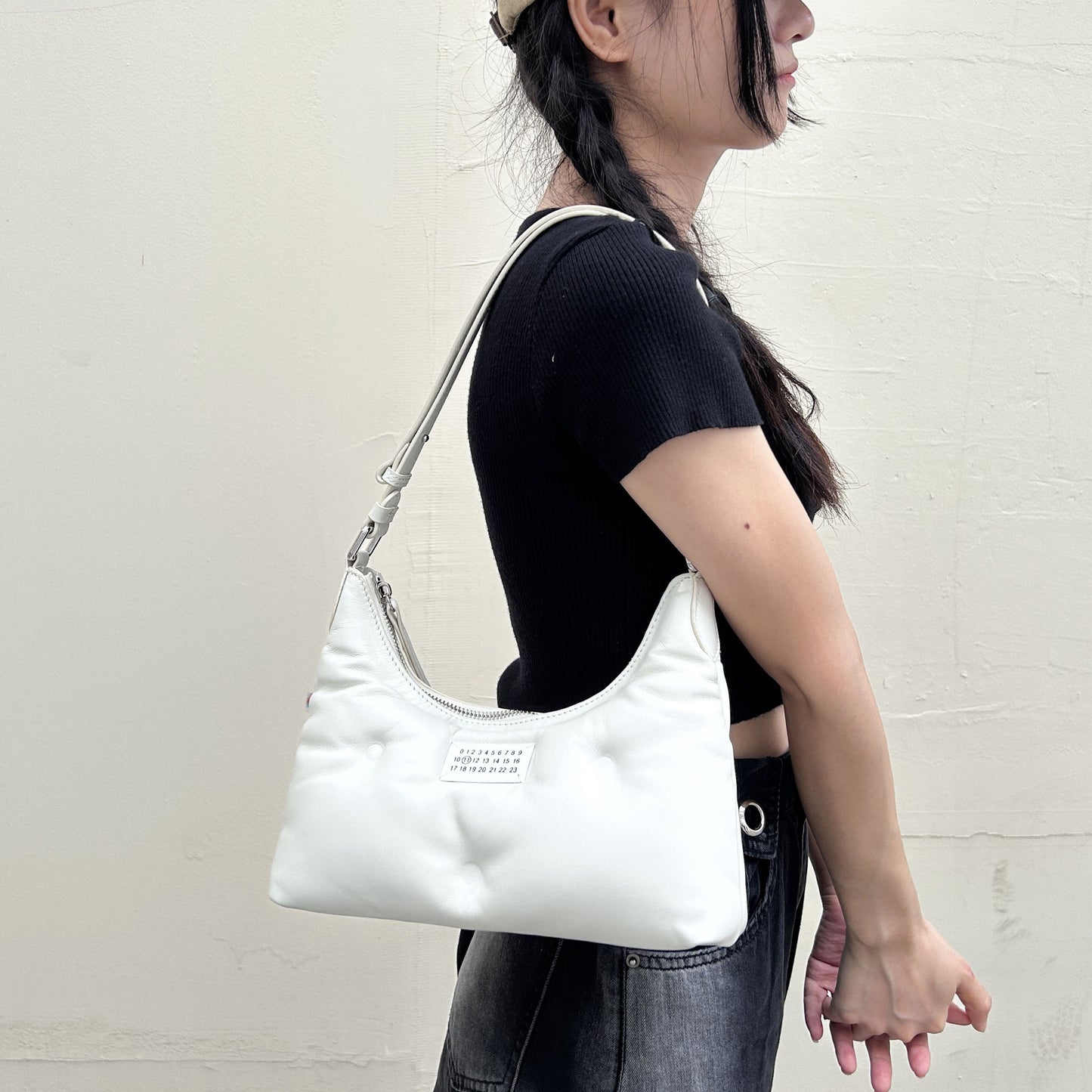 Women's Korean Style Versatile Sponge High-grade Sheepskin Shoulder Bags
