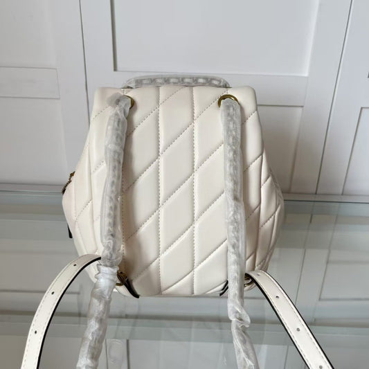 Women's Trendy Rhombus Chain Good-looking Versatile Backpacks
