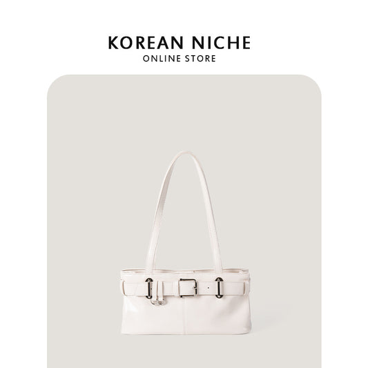 Women's High-grade Versatile Solid Color Magnetic Snap Handbags