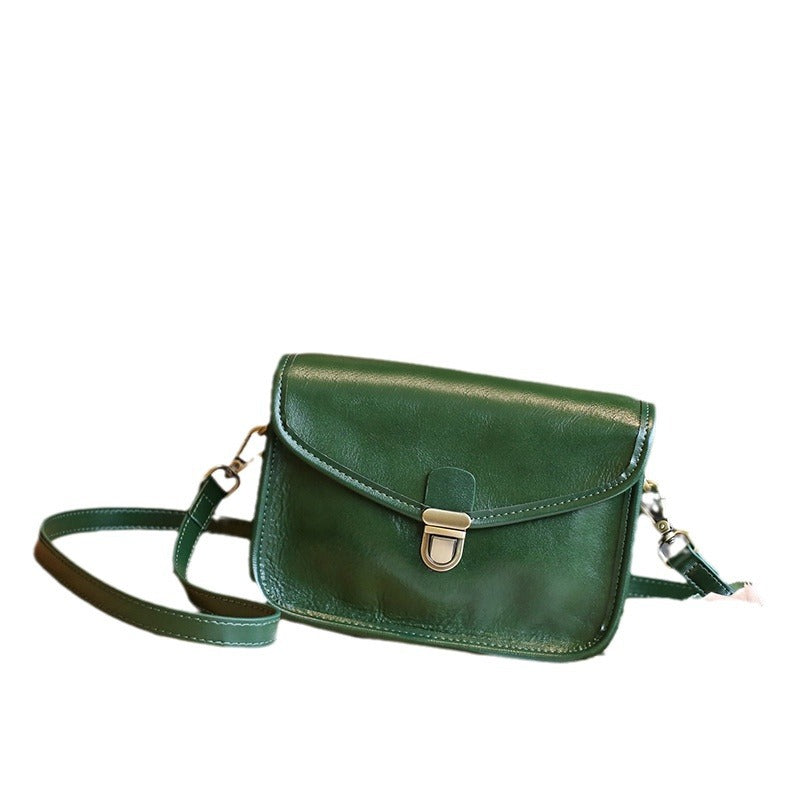 Women's Large Capacity Genuine Leather Vegetable Tanned Shoulder Bags