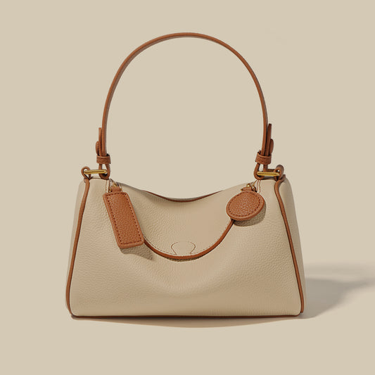 Women's Cowhide Niche High-grade Portable Fashion Boston Crossbody Bags