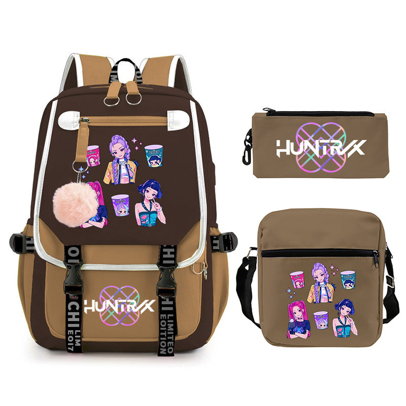 Elegant Children's Merchandise Printed Fashion Pencil Backpacks