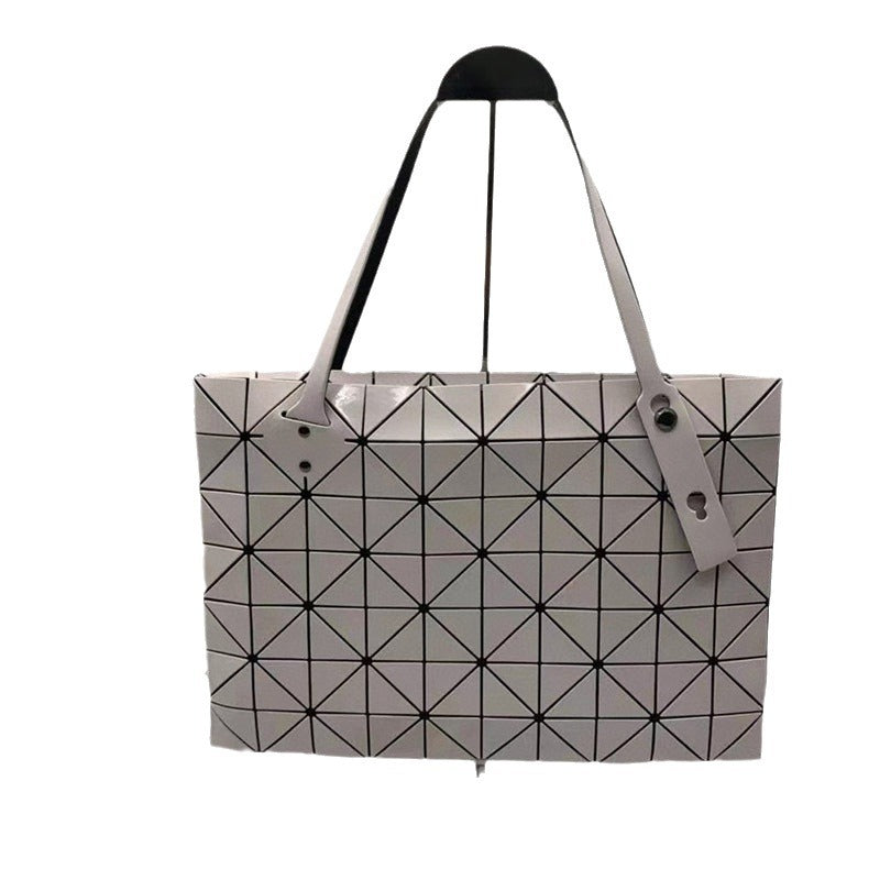 Women's Rock Stitching Geometric Diamond Pattern Underarm Shoulder Bags