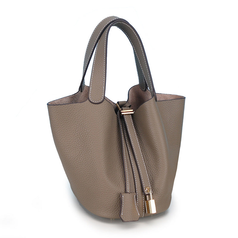 Women's Vegetable Basket Fashion Leisure First Layer Handbags