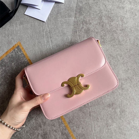 Women's Arc Upgraded Hardware Top Layer Leather Crossbody Bags