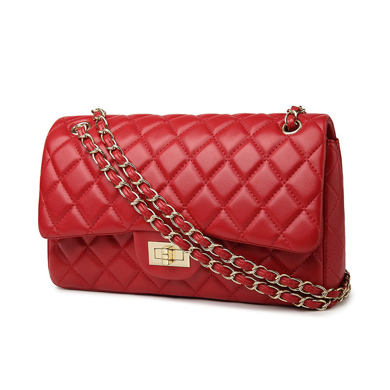 Women's Diamond Pattern Chain High-grade Fashion Shoulder Bags