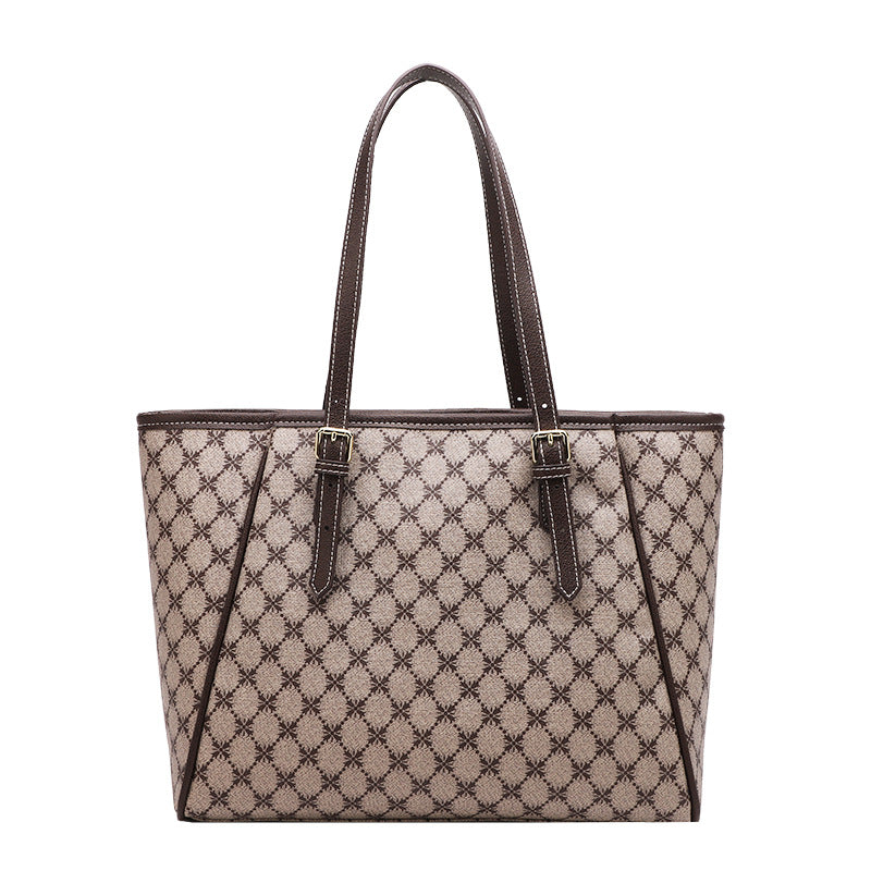 Women's Retro Large Capacity Printed Commuter Fashion Shoulder Bags