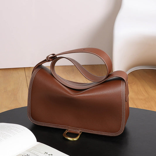 Women's Fashion Light Luxury Large Capacity Genuine Crossbody Bags