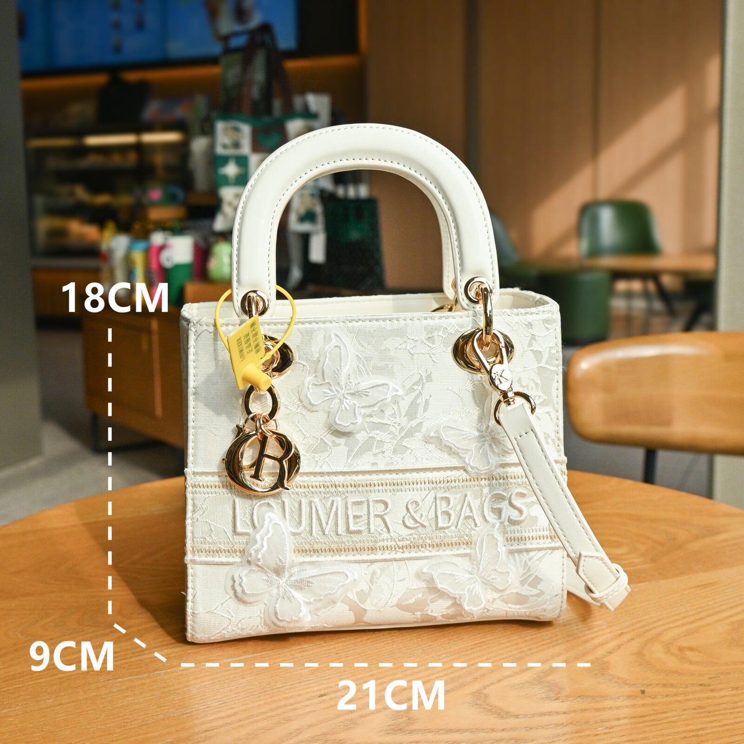 Sense Lace Butterfly Stitching Embroidery Diana Crossbody Bags