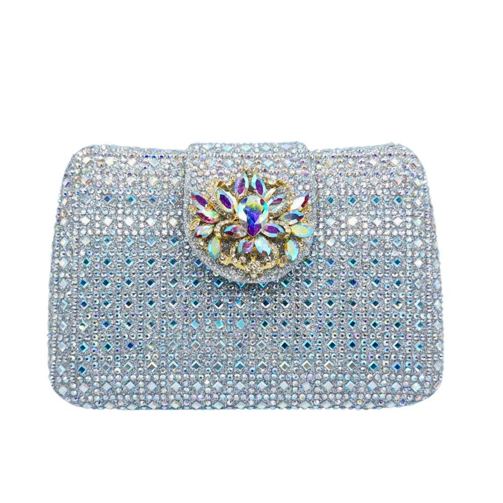 Women's Durable Full Diamond Clutch Banquet Handbags