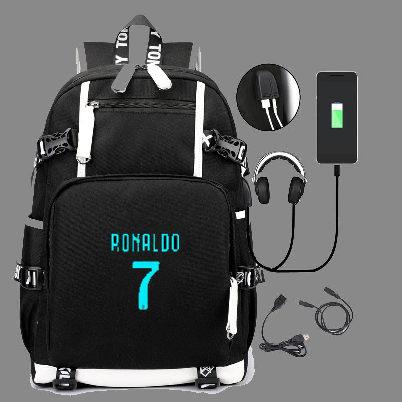 Women's & Men's & Luminous Football Star Luo Young Backpacks