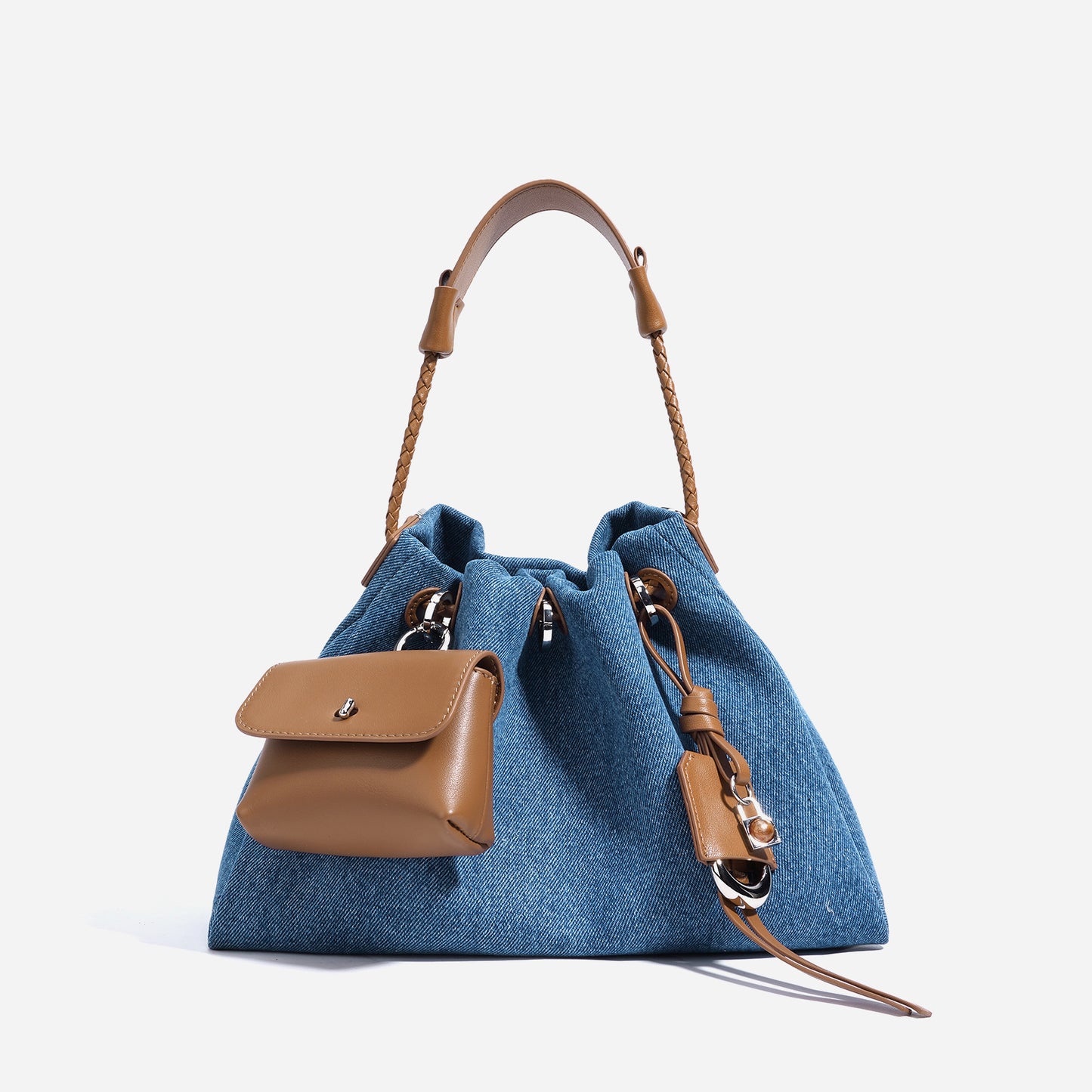 Design Genuine Leather Denim High Sense Fashion Crossbody Bags
