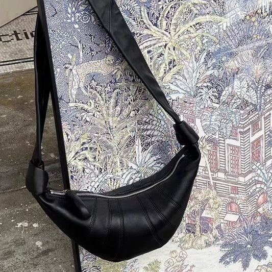Idle Style Croissant Sheepskin Niche Dumpling Crossbody Bags