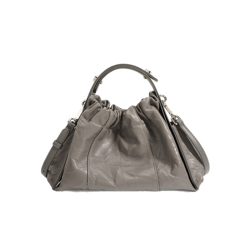 Women's Design Hand Grip Pattern Cowhide Classic Handbags