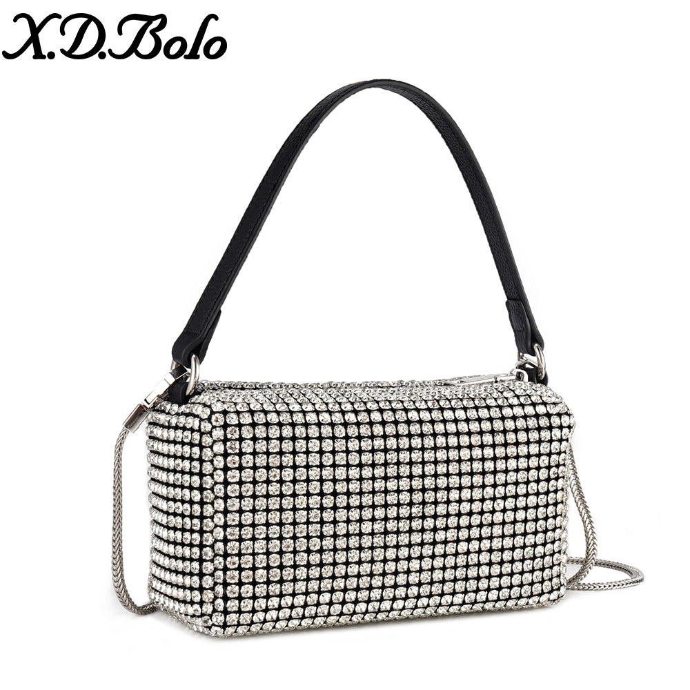 King Rhinestone Female Fashion Underarm Summer Bags