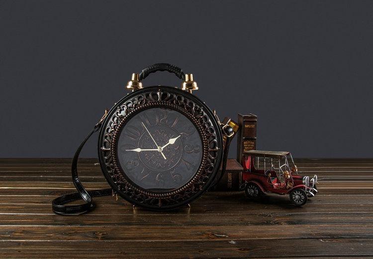 Style Fashionable Korean Elegant Creative Large Clock Watch Crossbody Bags