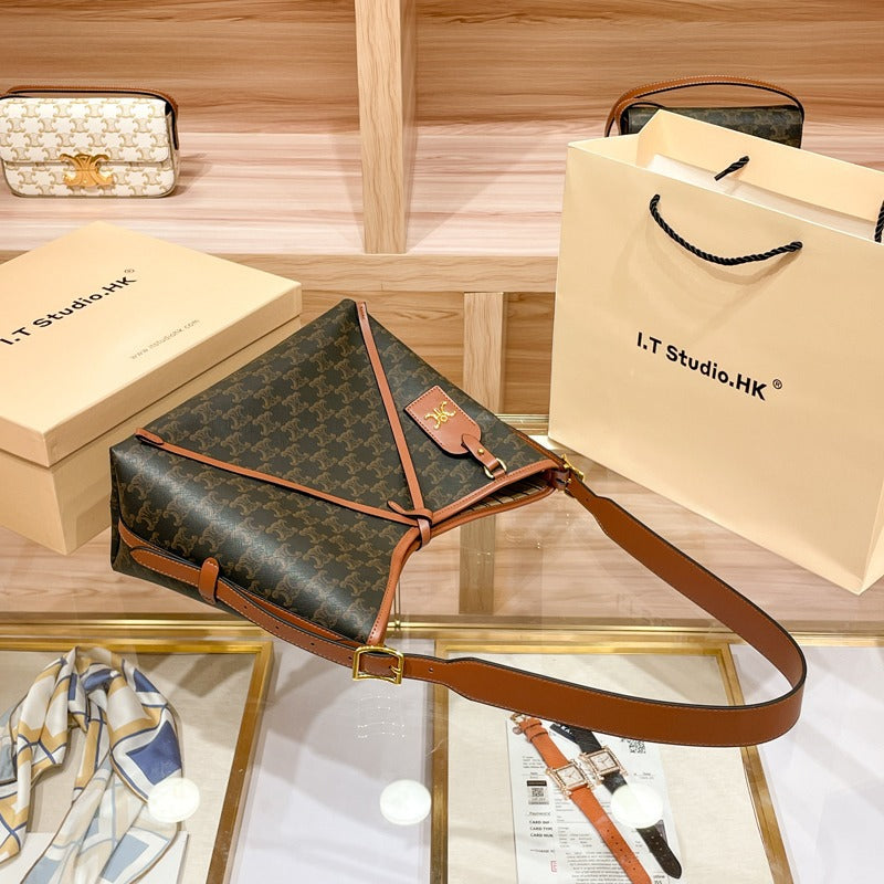 Women's Genuine Leather Commuter Large Capacity Underarm Handbags