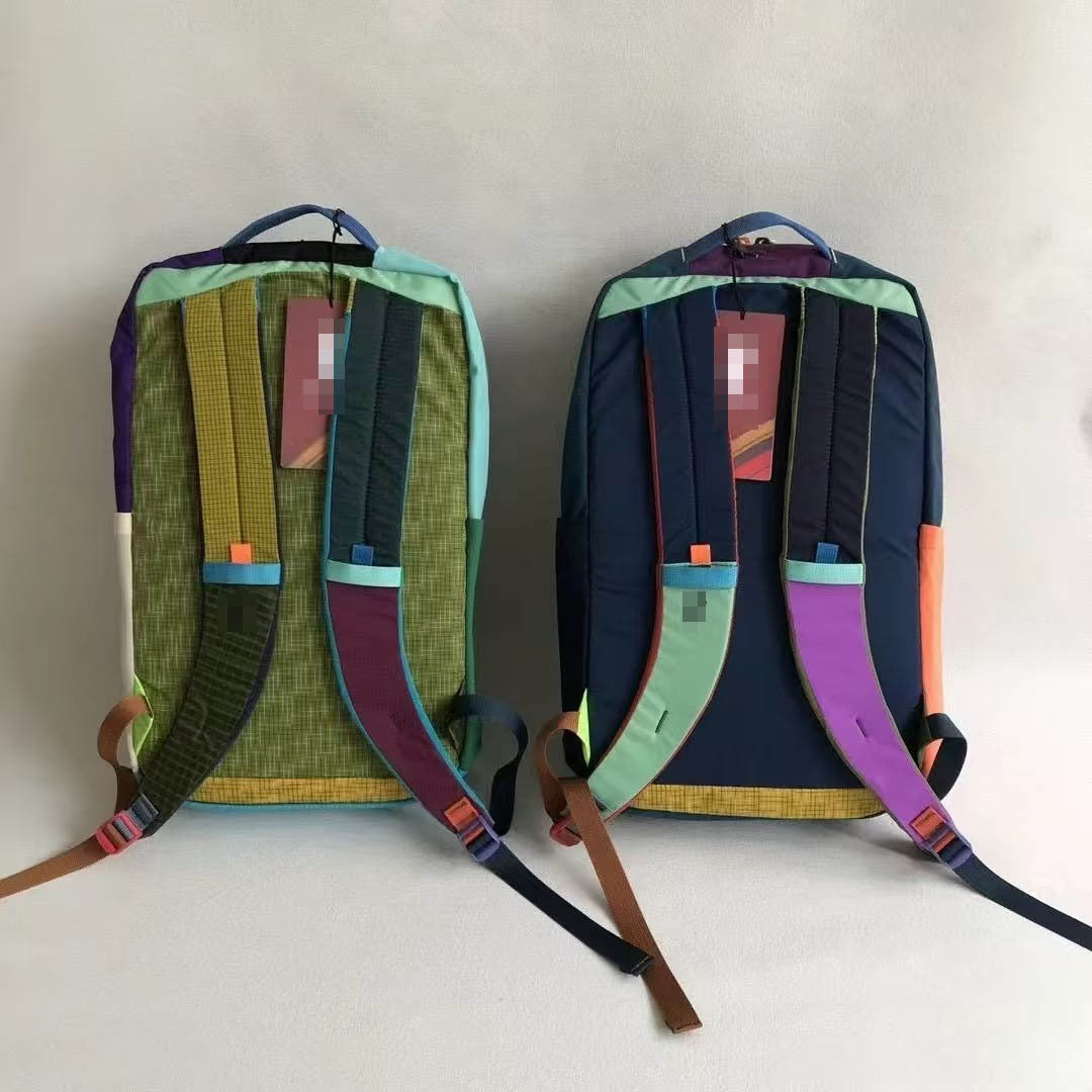Fashion Environmental Protection Stitching Contrast Color Ultra Light Backpacks