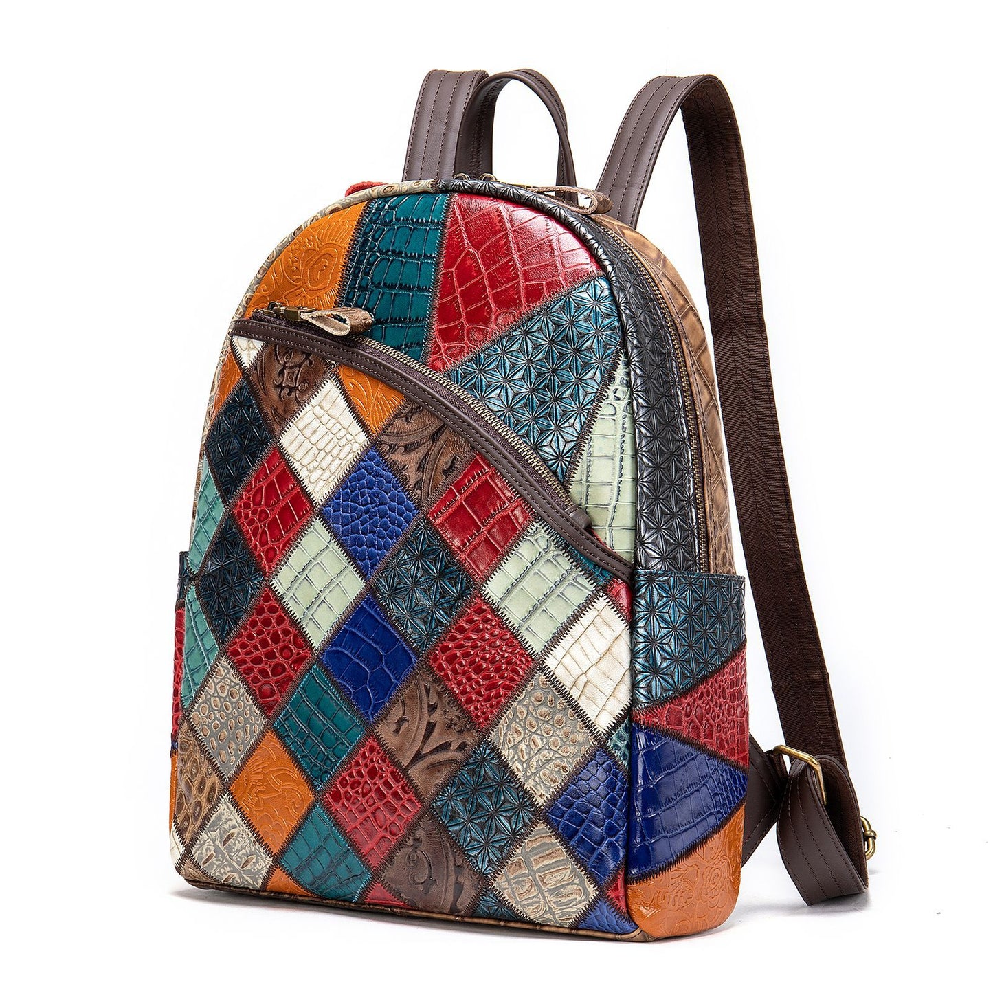 Women's Retro Handmade Genuine Leather Large Capacity Backpacks