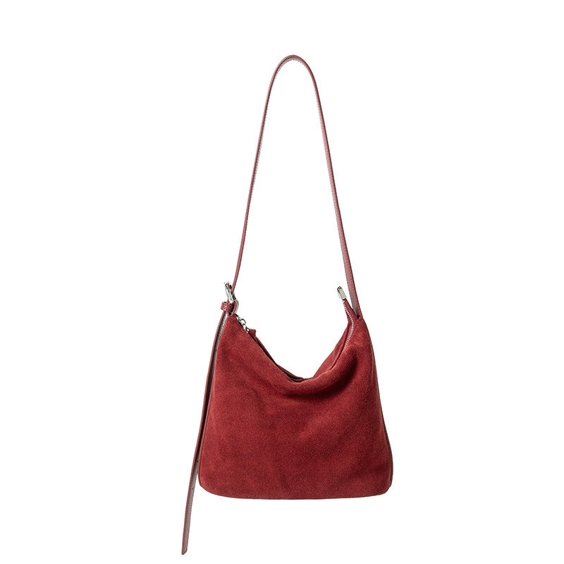 Women's Genuine Leather Large Capacity Barrel Retro Shoulder Bags